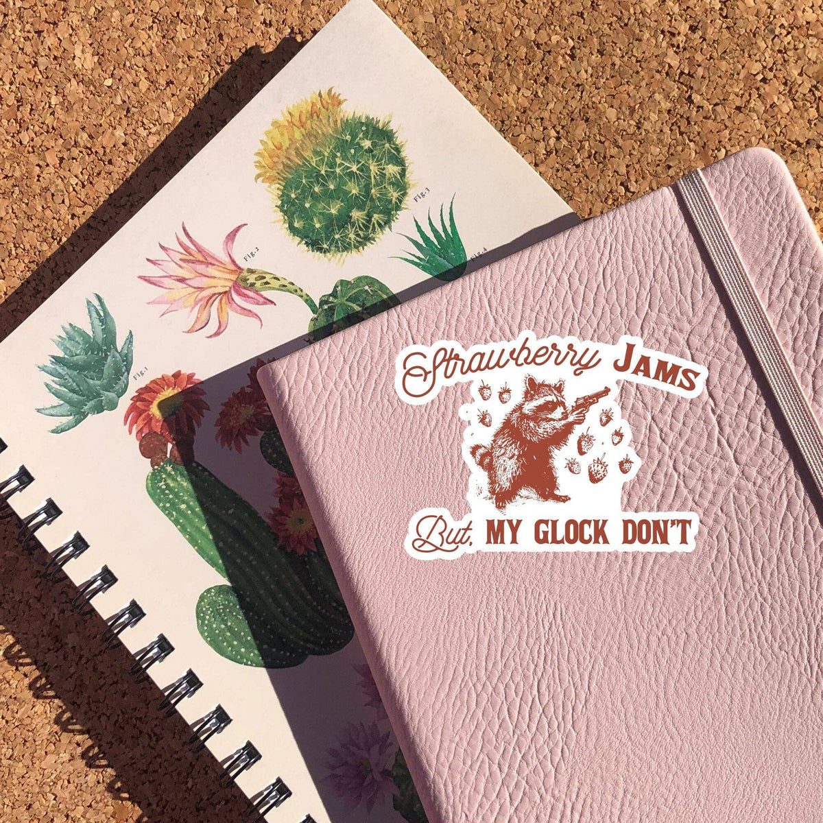Strawberry Jams But My Glock Don't Sticker: Glossy Vinyl / 3 inch
