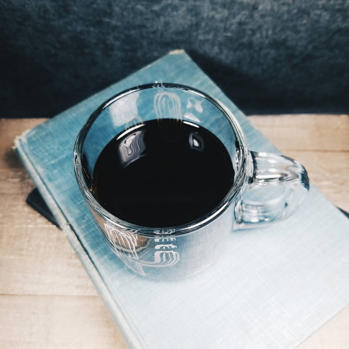 Cactus Etched Glass Mug