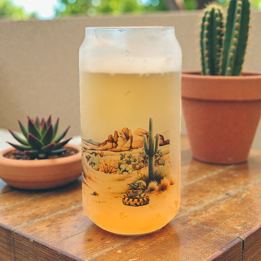 COYOTE & CACTUS CAN GLASS