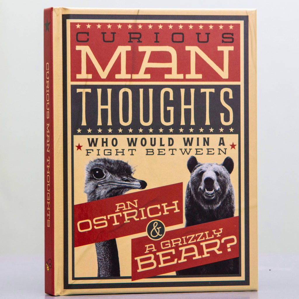Curious Man Thoughts Gift Books - Funny Men's Gifts