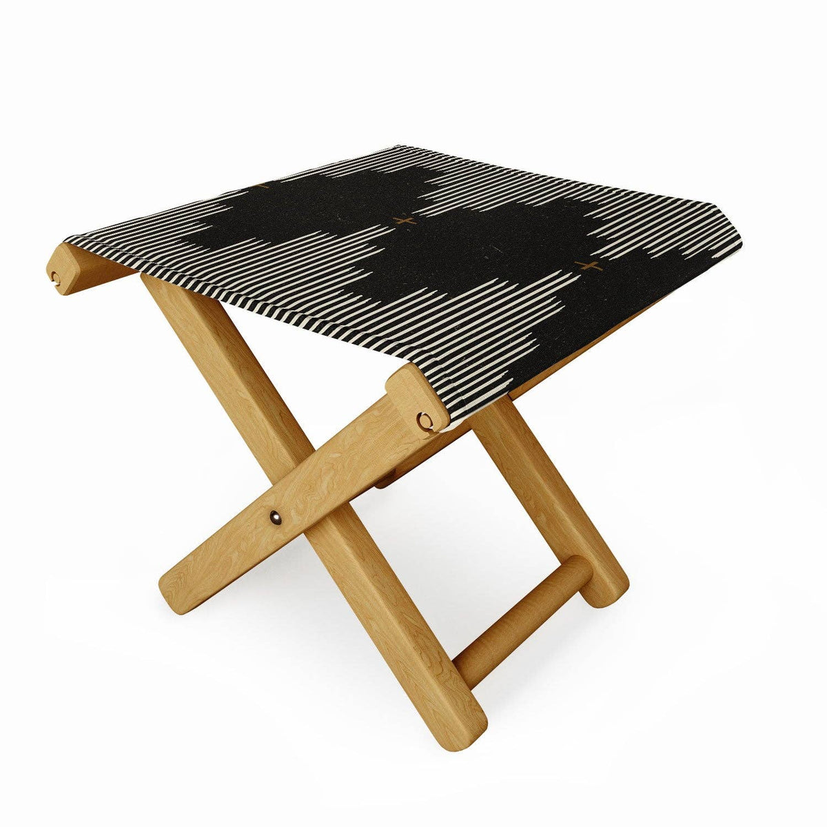 Allie Falcon Southwestern Minimalist Black Folding Stool