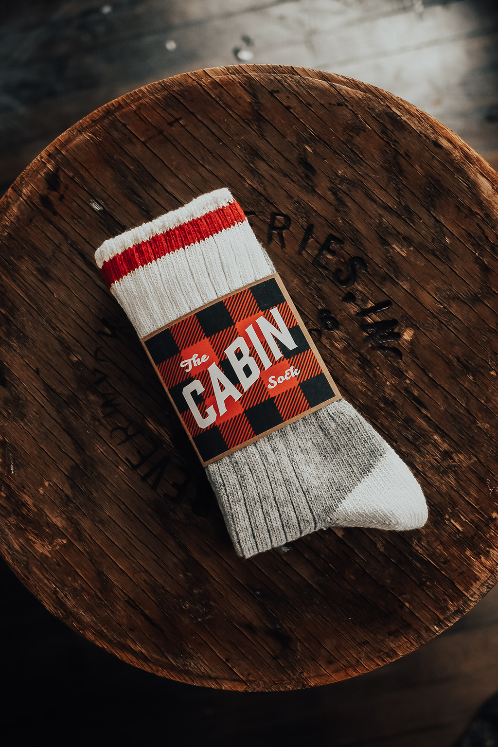 The Upcycled Wool Cabin Sock: Blue
