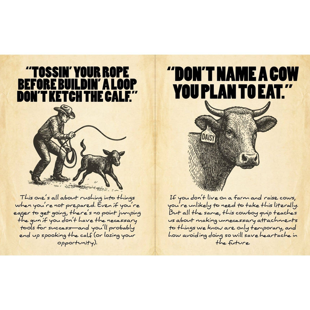 Cowboy Wisdom Gift Book: Wild West Solutions