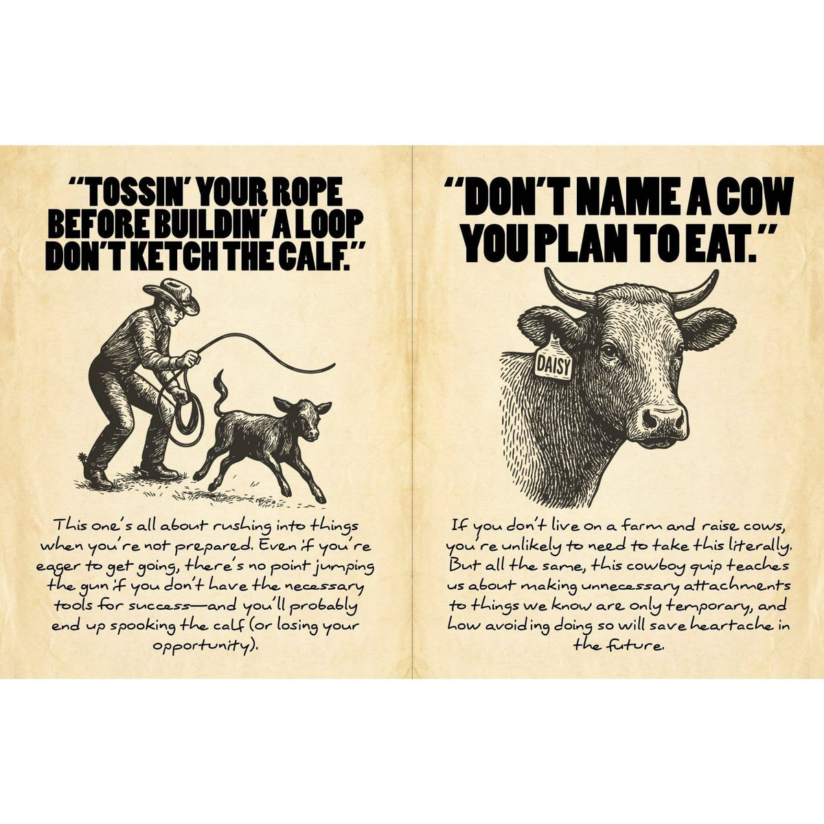Cowboy Wisdom Gift Book: Wild West Solutions
