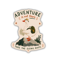 Adventure Is Out There Sticker – Take the Scenic Route Goose