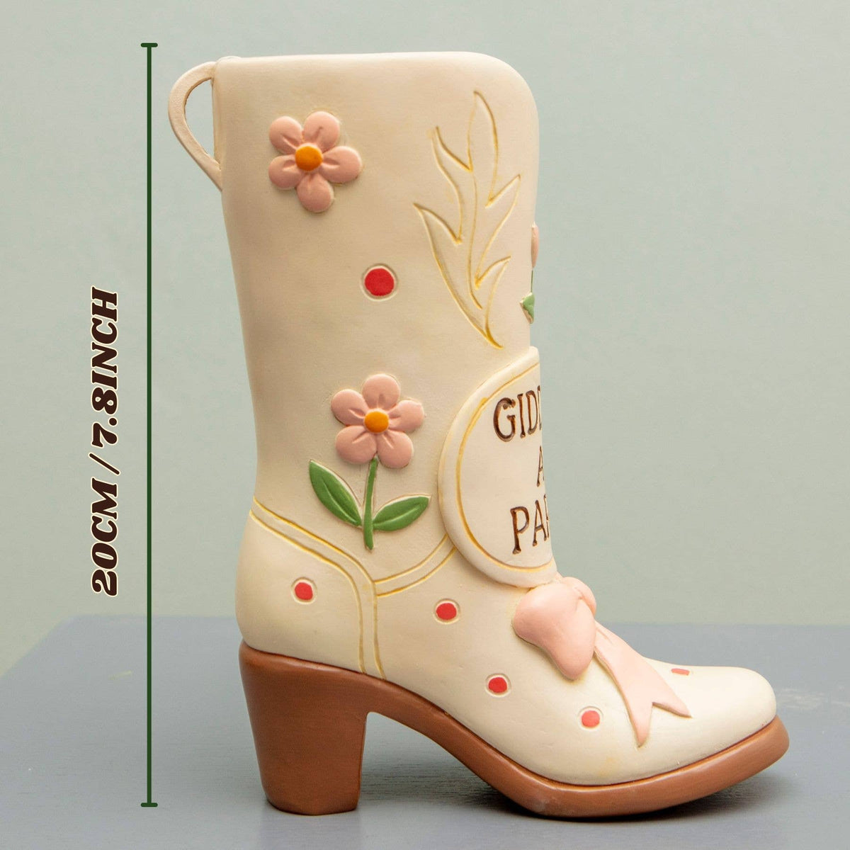 Giddy Up Cowboy Boot Vase – Cowgirl Gifts for Women