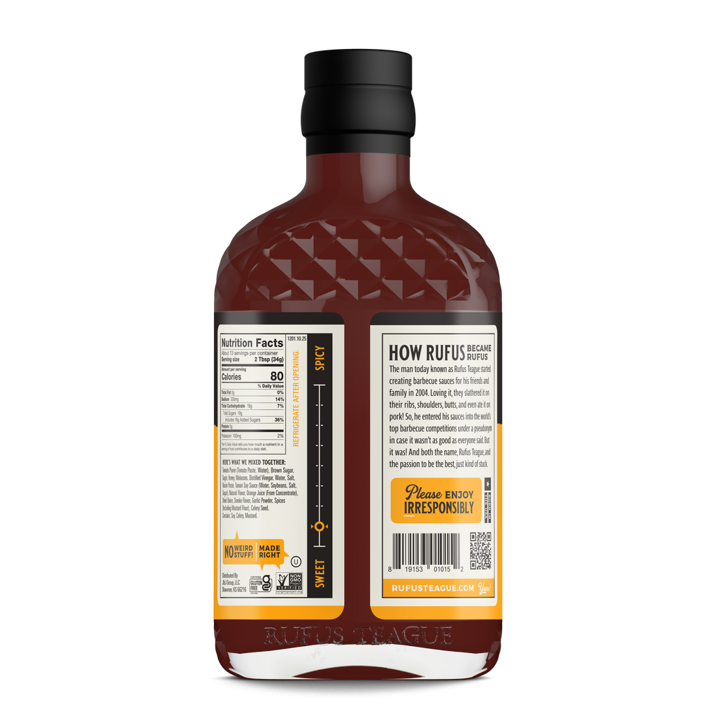 Honey Sweet BBQ Sauce: 15.25oz