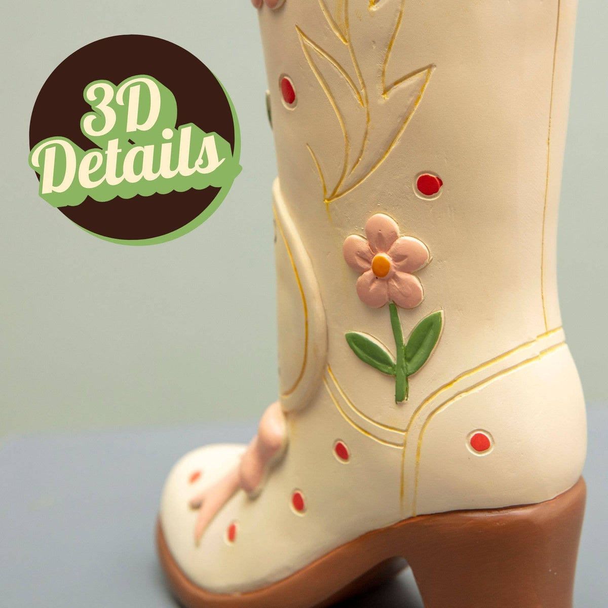 Giddy Up Cowboy Boot Vase – Cowgirl Gifts for Women