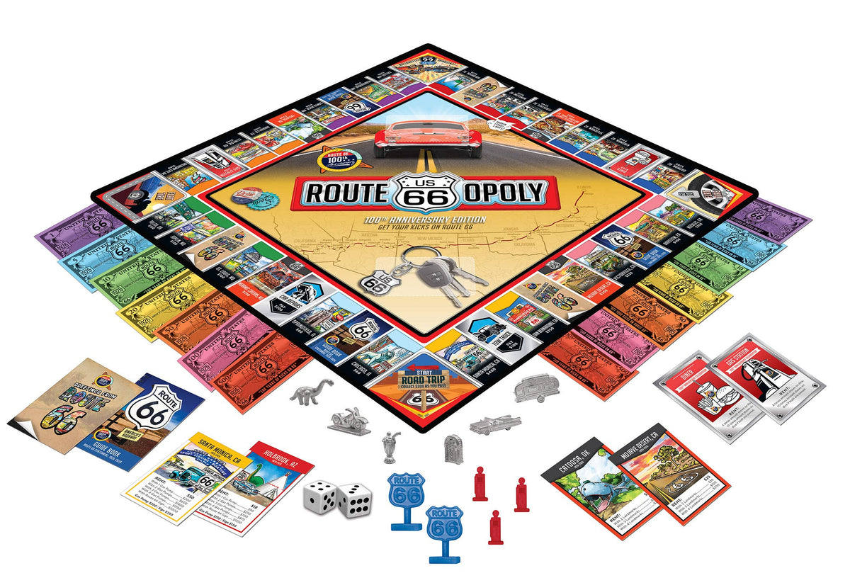 Route 66 Opoly Board Game