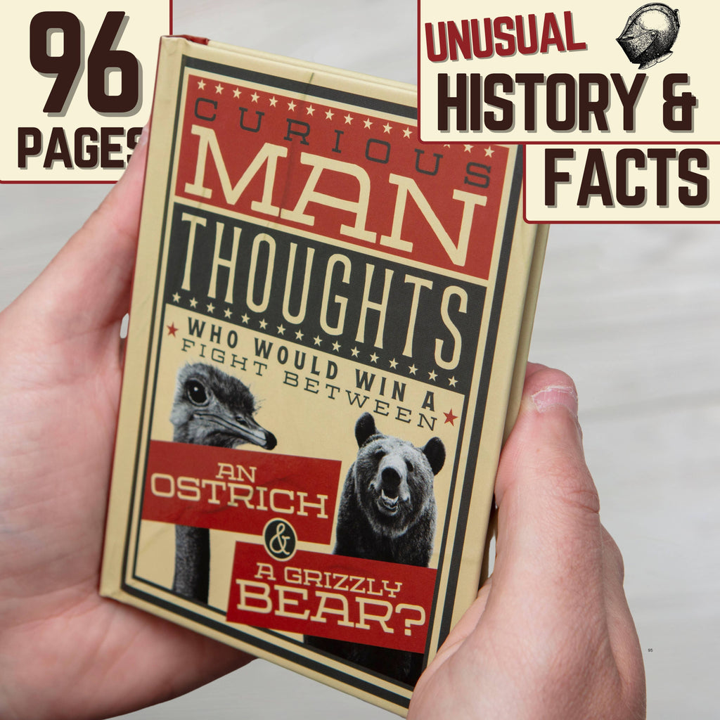 Curious Man Thoughts Gift Books - Funny Men's Gifts