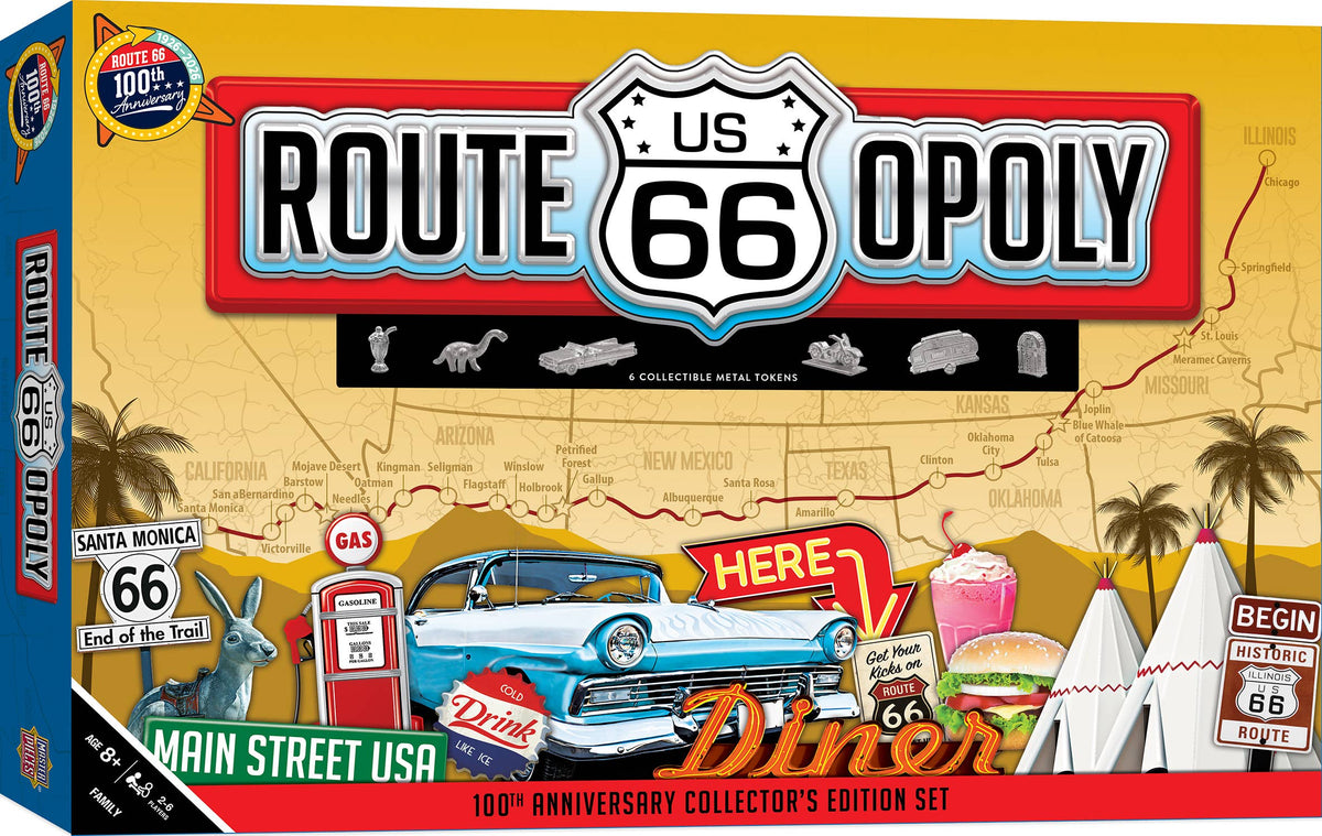 Route 66 Opoly Board Game