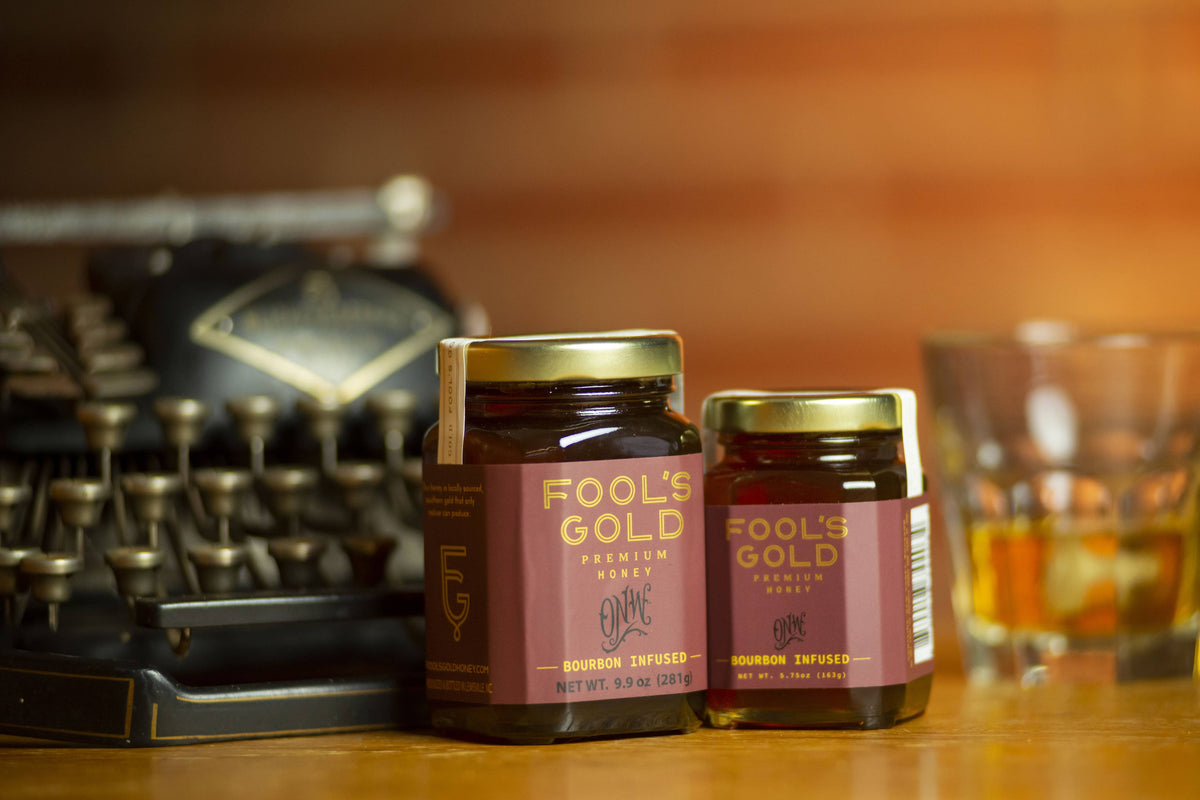 Bourbon Infused Raw Honey - 5.75oz