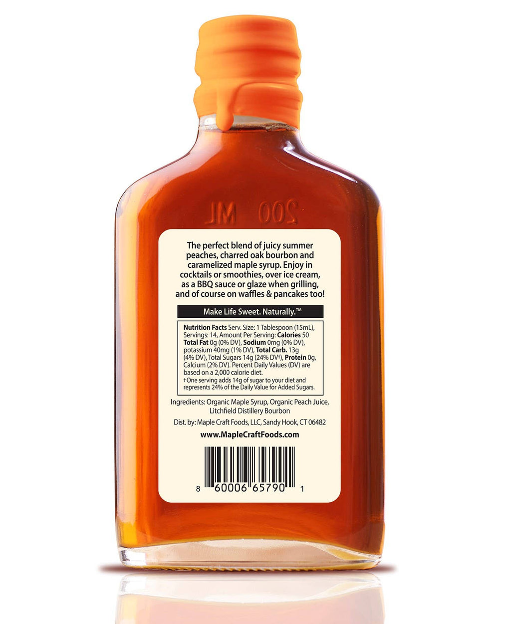 Peach Bourbon Maple Syrup