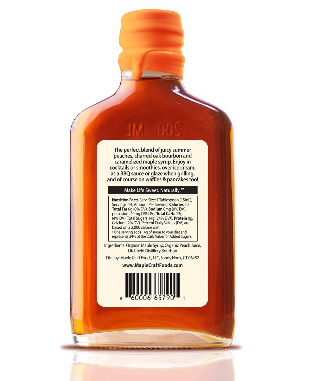 Peach Bourbon Maple Syrup