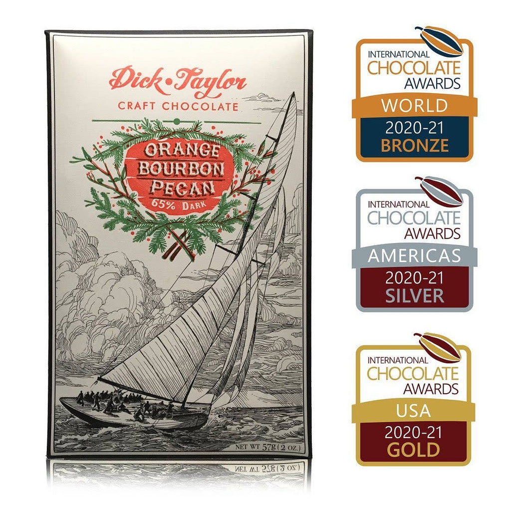 Orange Bourbon Pecan Dark Chocolate