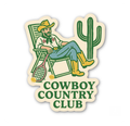 Cowboy Country Club Sticker