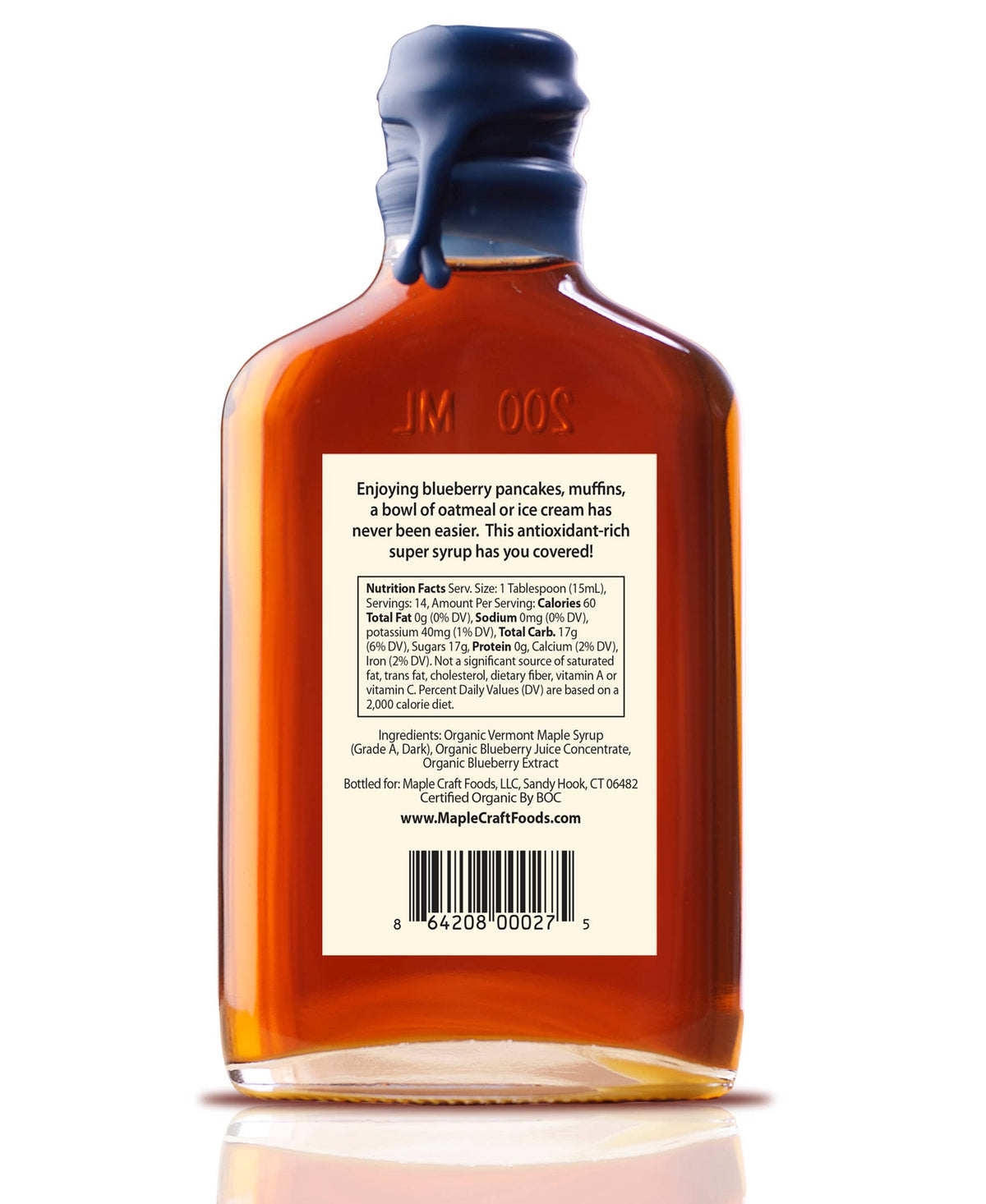Blueberry Maple Syrup - Organic