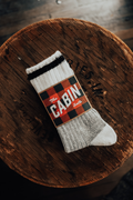 The Upcycled Wool Cabin Sock: Black