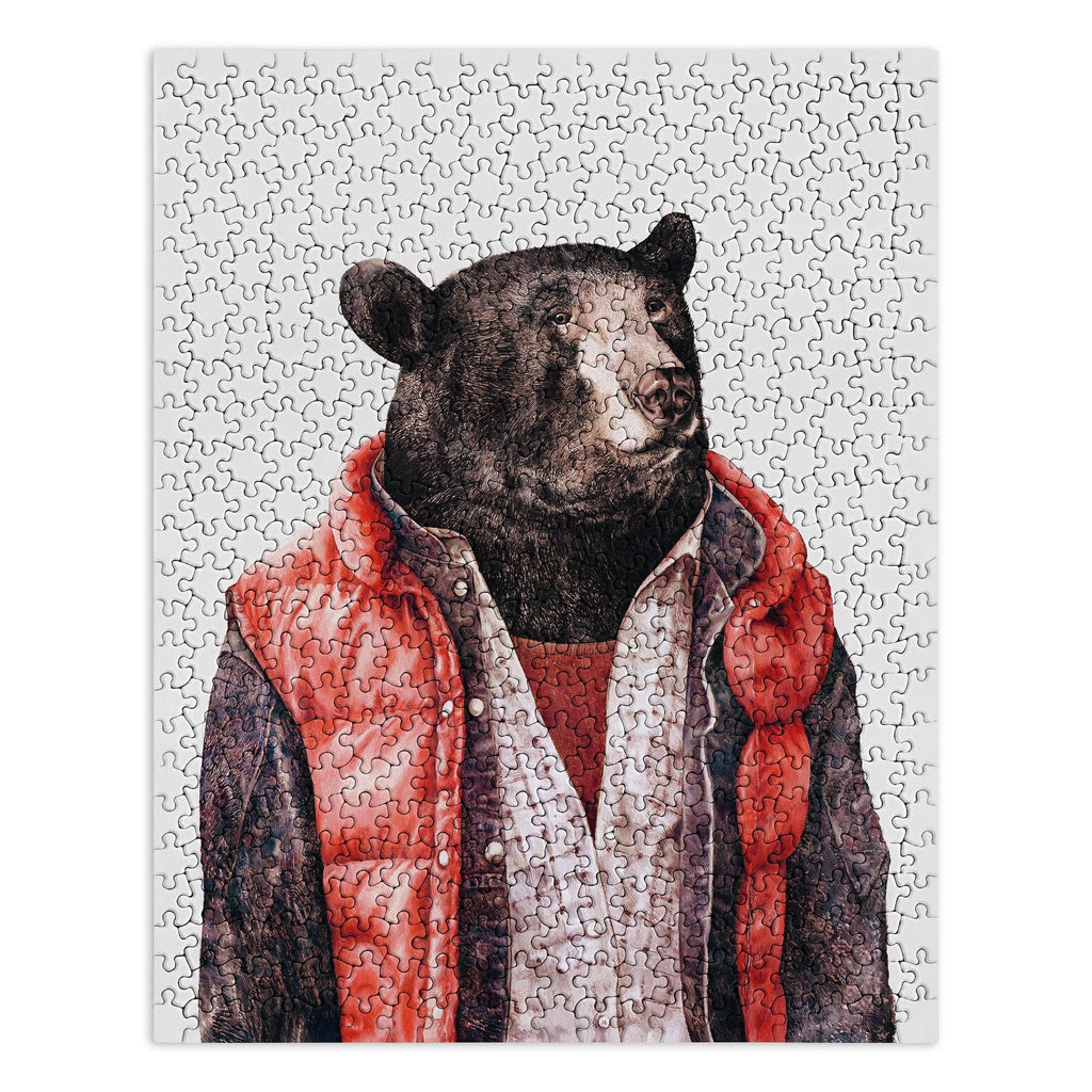 Animal Crew Black Bear Jigsaw Puzzle