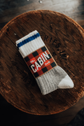 The Upcycled Wool Cabin Sock: Blue