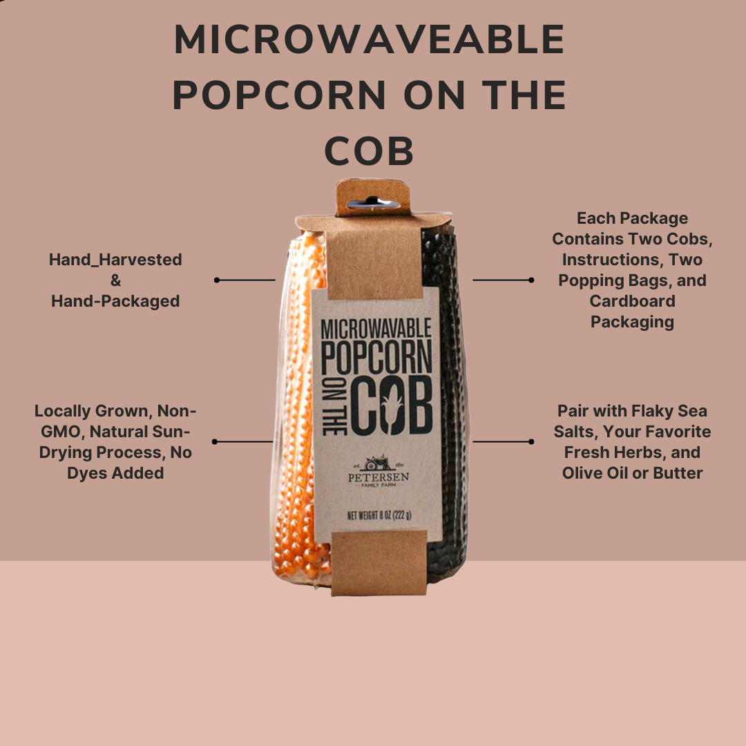 Microwave Popcorn on the Cob - Hand-Harvested & Cardboard