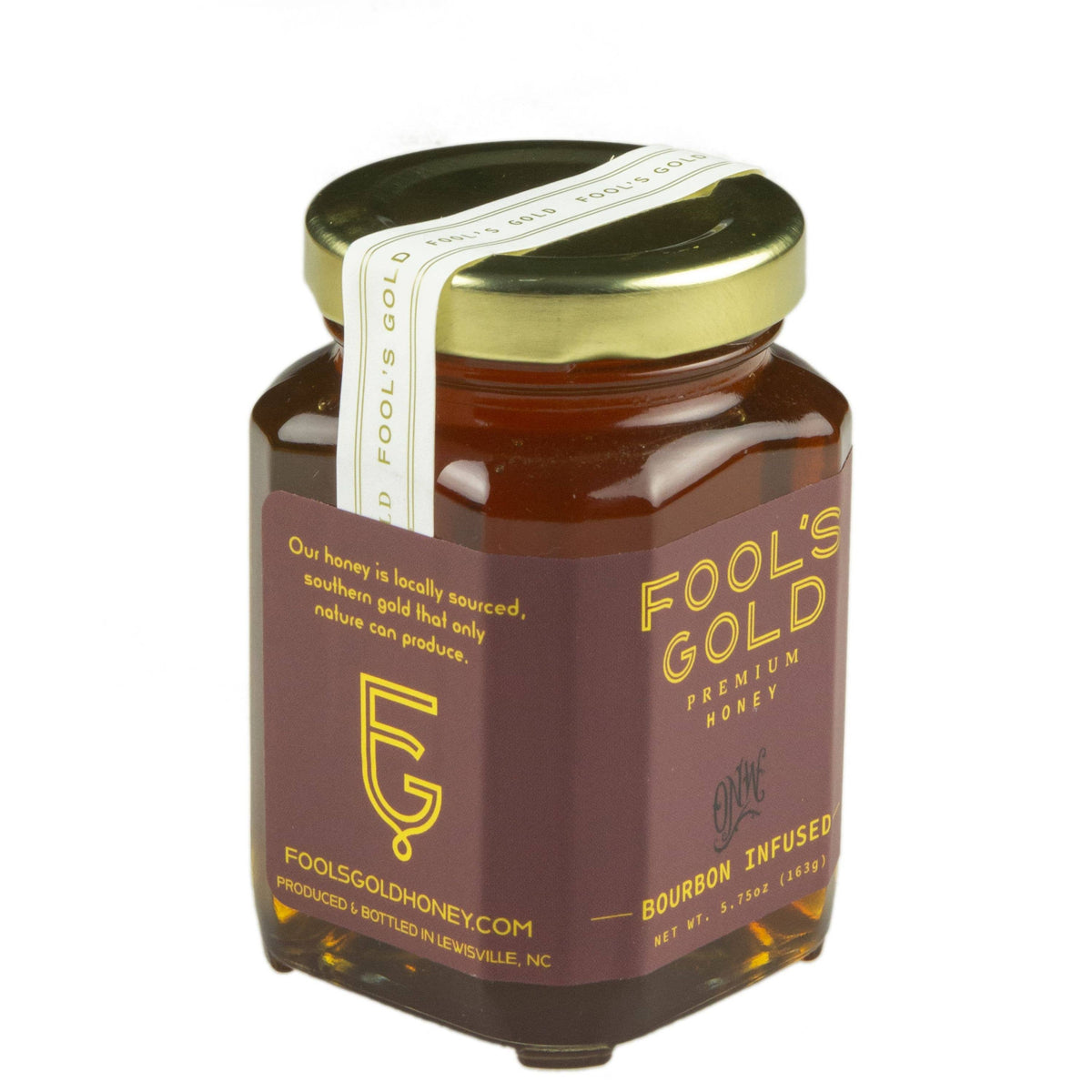 Bourbon Infused Raw Honey - 5.75oz