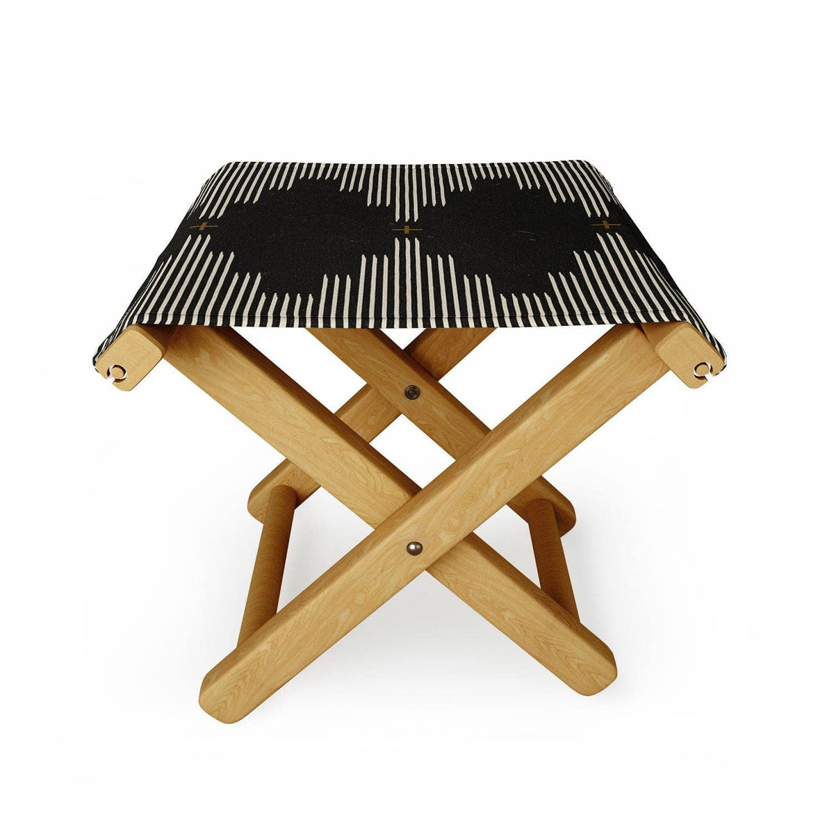 Allie Falcon Southwestern Minimalist Black Folding Stool