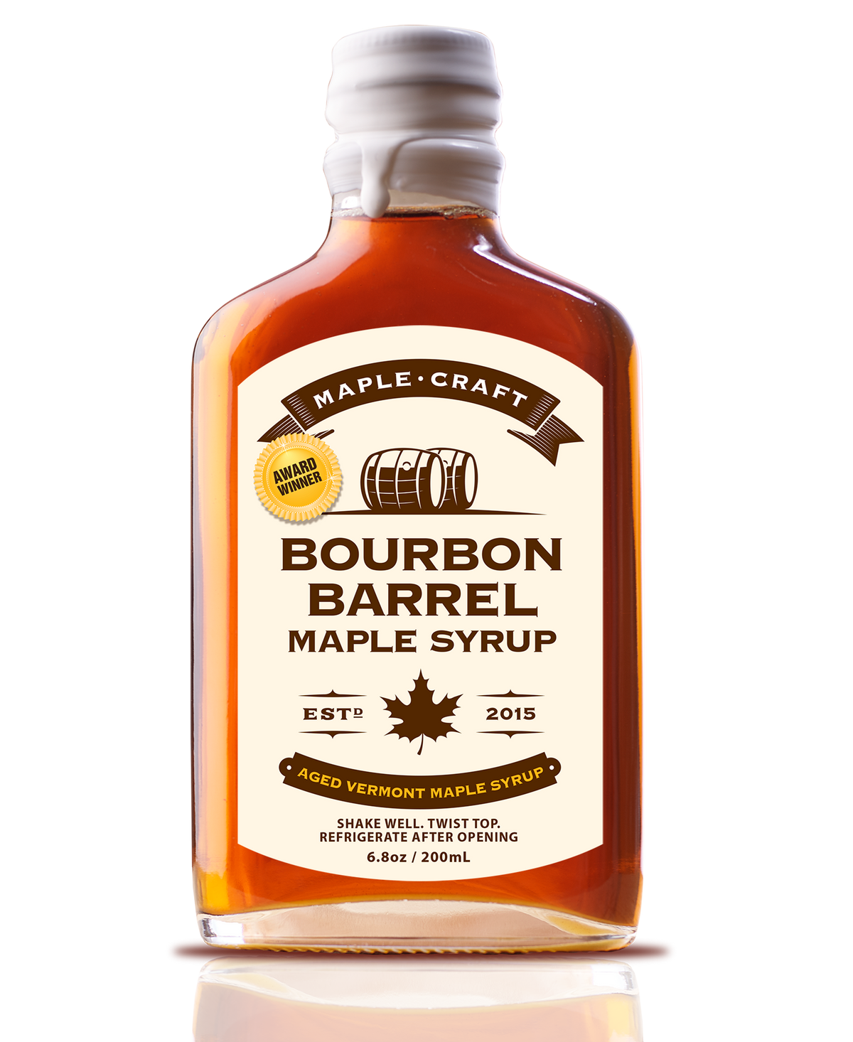 Bourbon Barrel Aged Maple Syrup - Great Gift Item!