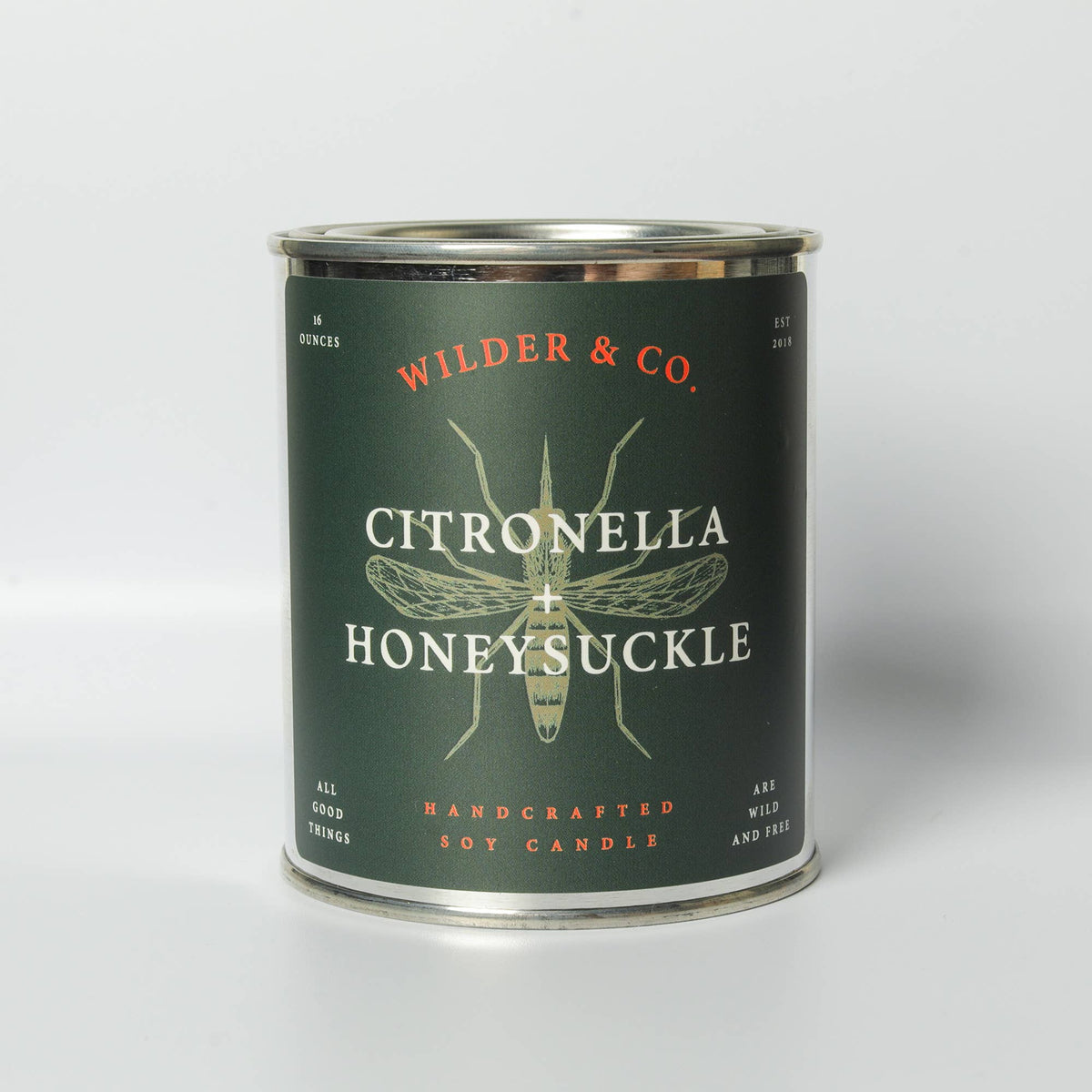 Citronella + Honeysuckle Outdoor Patio Candle