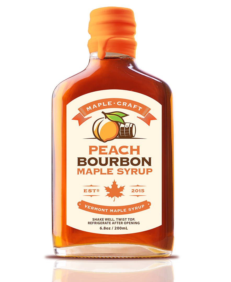 Peach Bourbon Maple Syrup